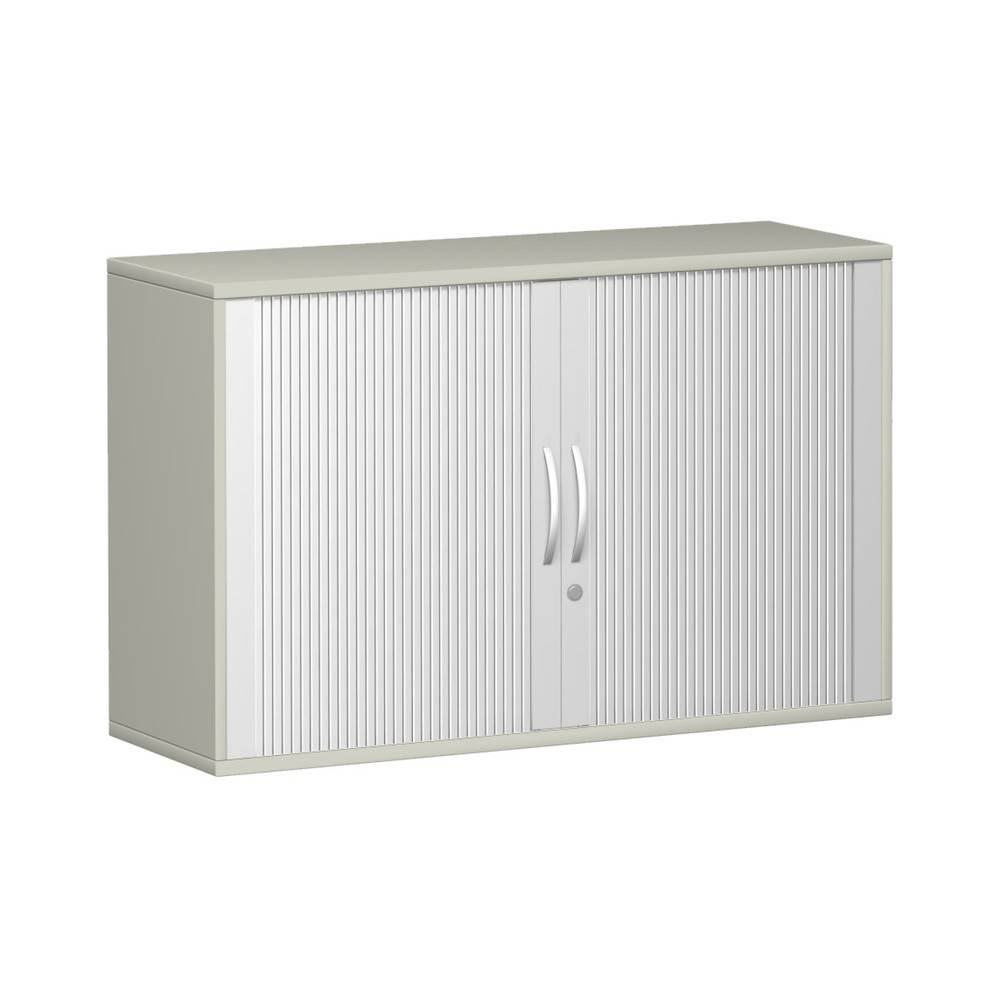 Geramöbel Querrollladenschrank Profi, 2 OH, Breite 1.200 mm, lichtgrau-0
