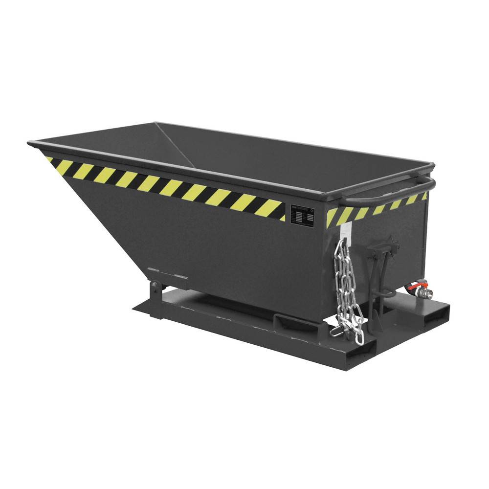 Bauer® Späne-Kippmulde, niedrige Mulde, lackiert, Volumen 0,25 m³-0