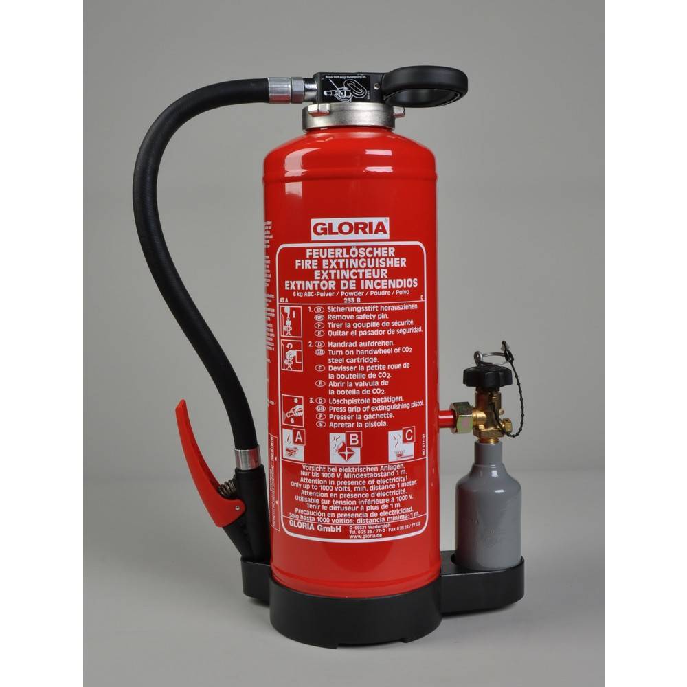 GLORIA® Pulver-Sonderfeuerlöscher P6G-0