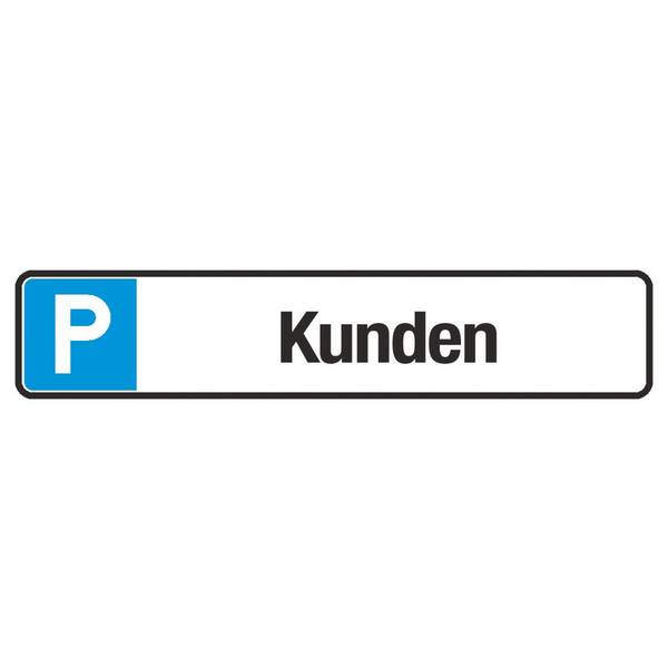 SafetyMarking® Parkplatzschild "Kunden", HxB 80 x 430 mm
