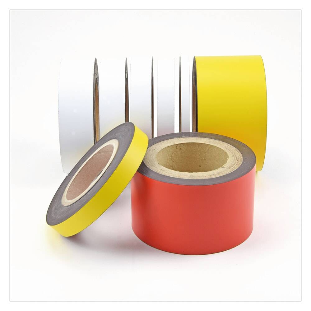 Magnetisches Beschriftungsband, Rolle, Höhe 50 mm, weiß-1