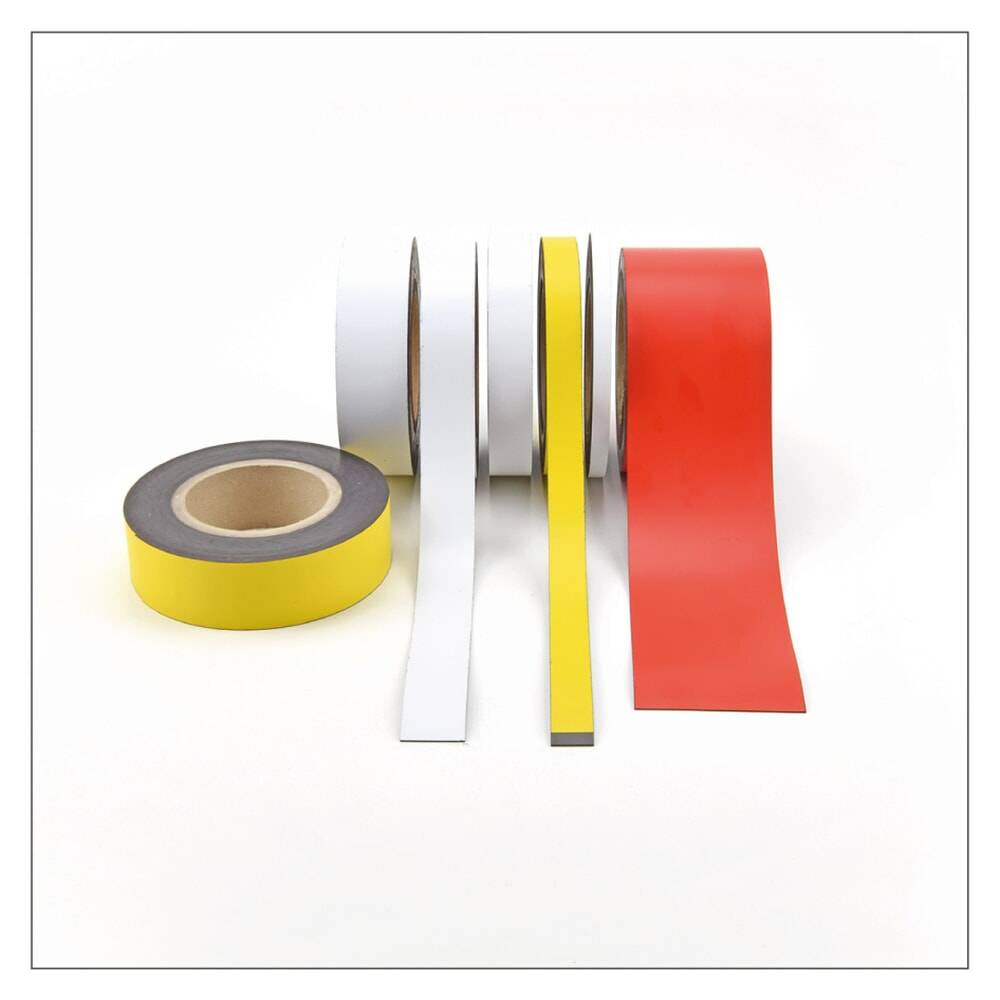 Magnetisches Beschriftungsband, Rolle, Höhe 50 mm, weiß-3