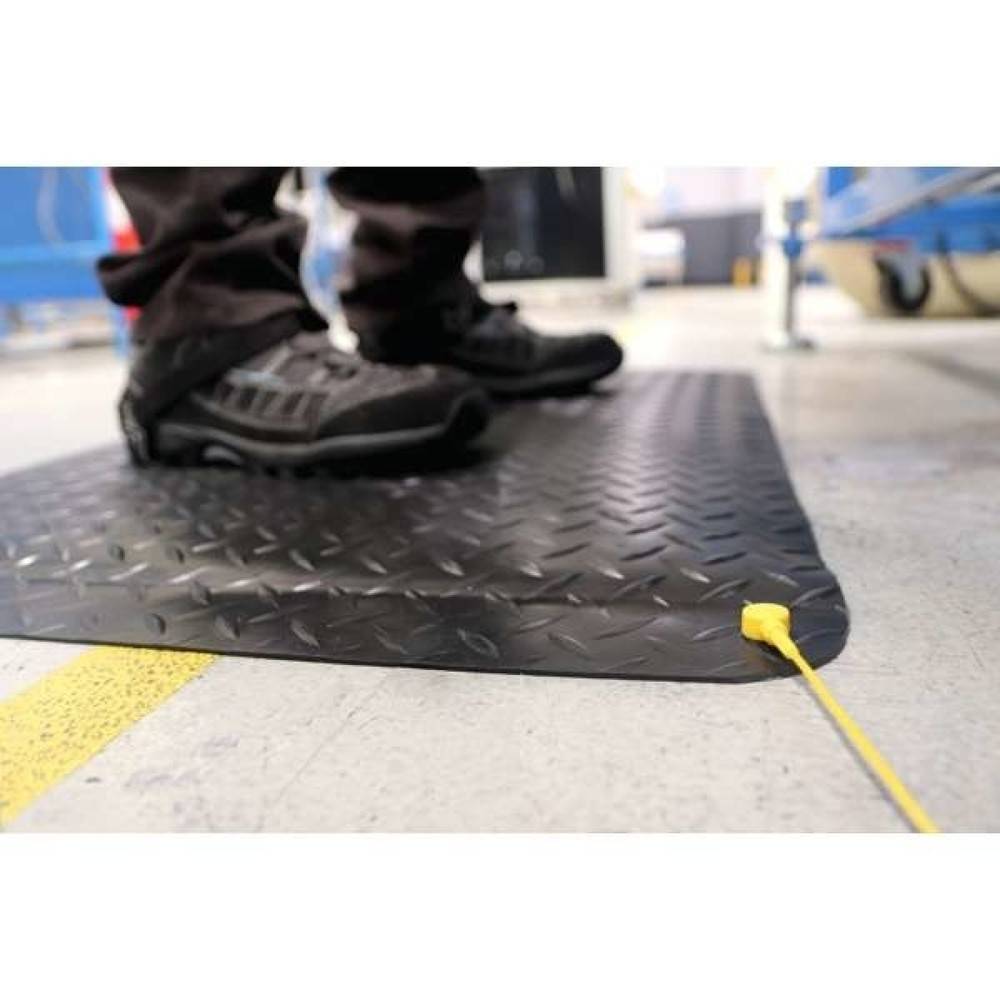 Anti-Ermüdungsmatte Deckplate Anti-Static B60xL90 cm schwarz-1