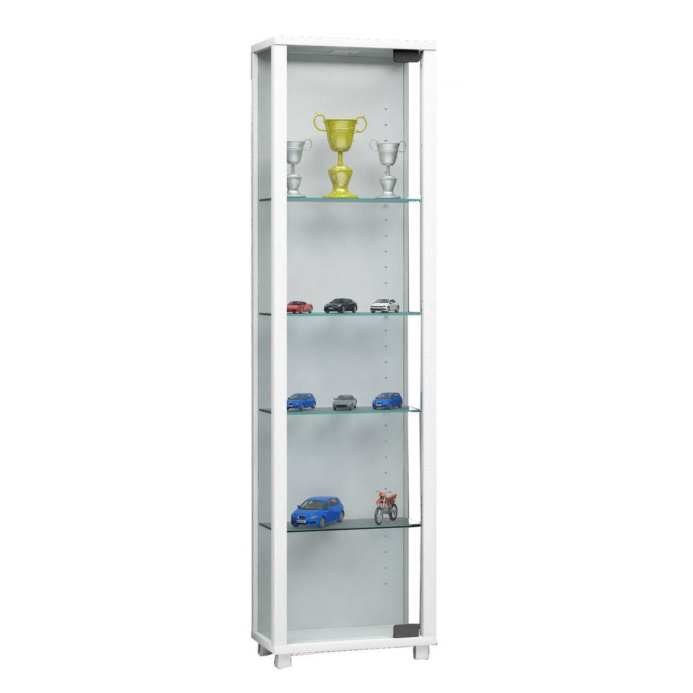 VCM Vitrine Edana Mini, mit 4 Einlegeböden, ohne Beleuchtung, weiß-0