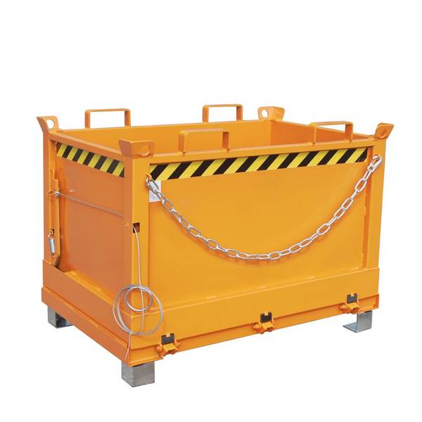 Bauer® Klappbodenbehälter, 3-fach stapelbar, lackiert, Volumen 0,5 m³