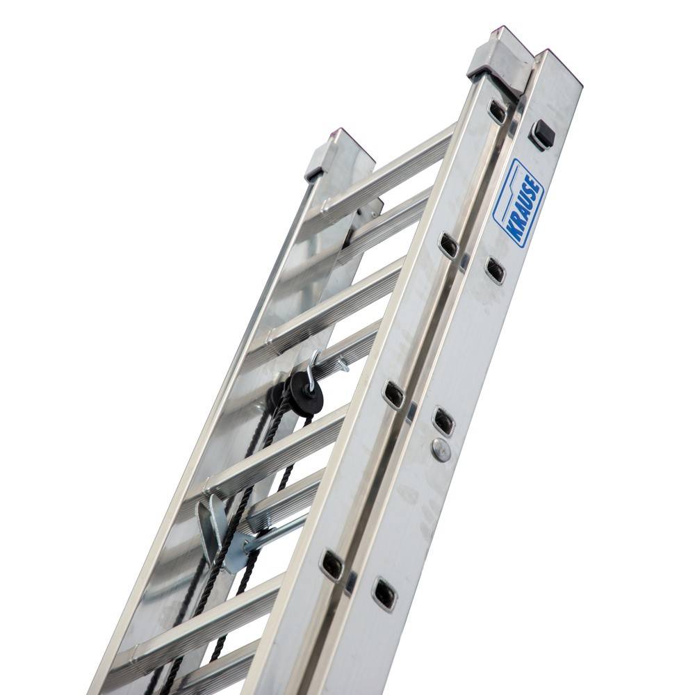 KRAUSE® CORDA Seilzug-Anlegeleiter, 2-teilig, Standhöhe 6,63 m-2
