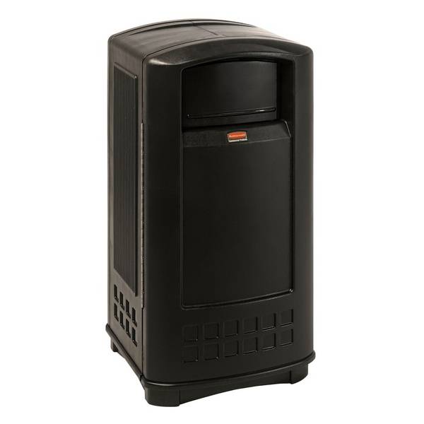 Rubbermaid® Abfallcontainer Landmark™ Jr., 132,5 l, schwarz
