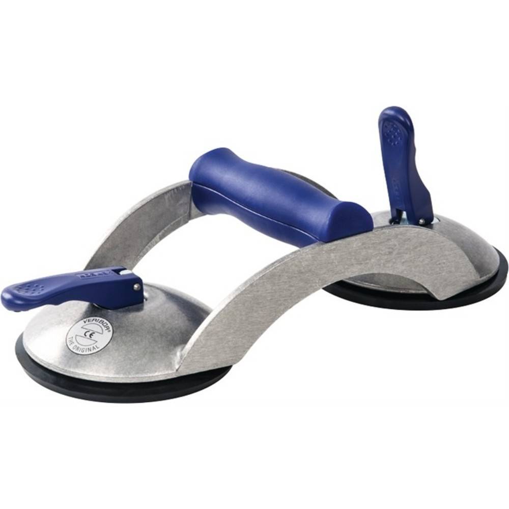 VERIBOR Saugheber blue line Trgf.70kg Kopf-Ø 120mm 2 Köpfe Alu-0