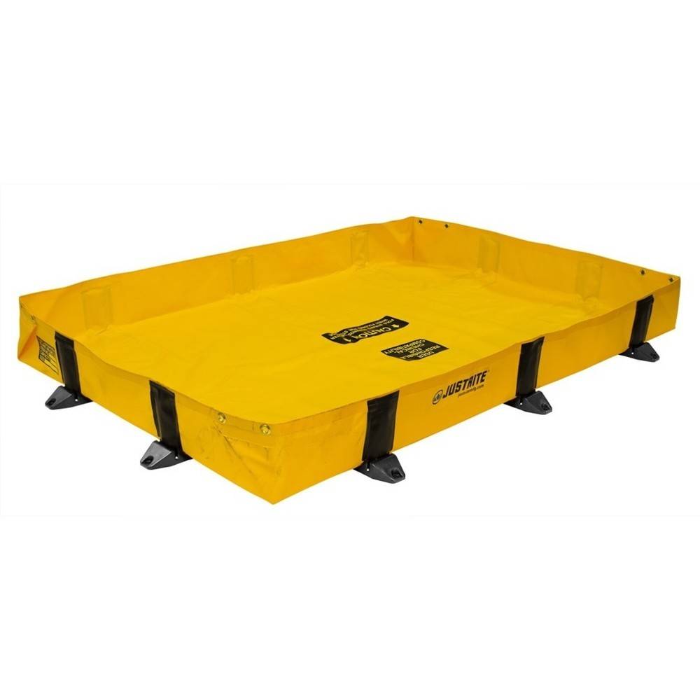 Justrite® Falt-Auffangwanne aus Polyester QuickBerm® Lite, Kapazität 6-0