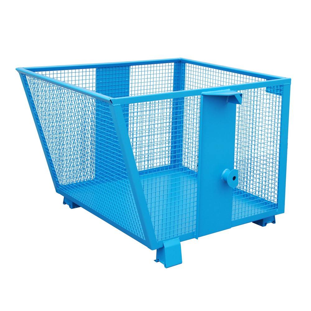 Bauer® Kippbehälter mit Gitterwänden, lackiert, Volumen 0,9 m³-0
