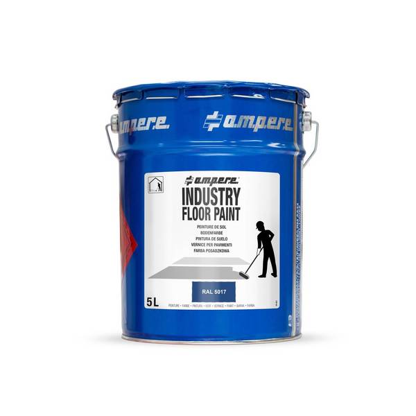 A.M.P.E.R.E. Bodenmarkierungsfarbe Traffic Floor Paint, 5 l, blau