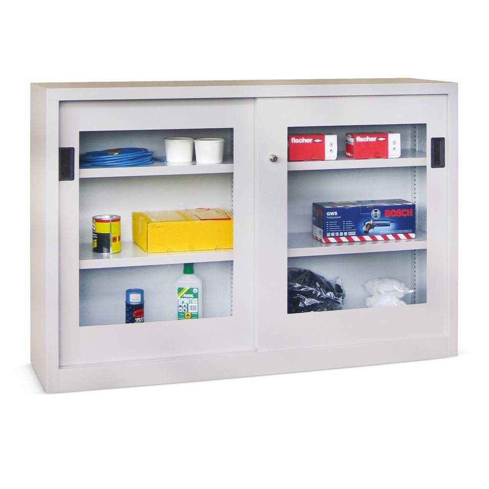 PAVOY Schiebetürenschrank mit Sichtfenstern, 2 Fachböden-0