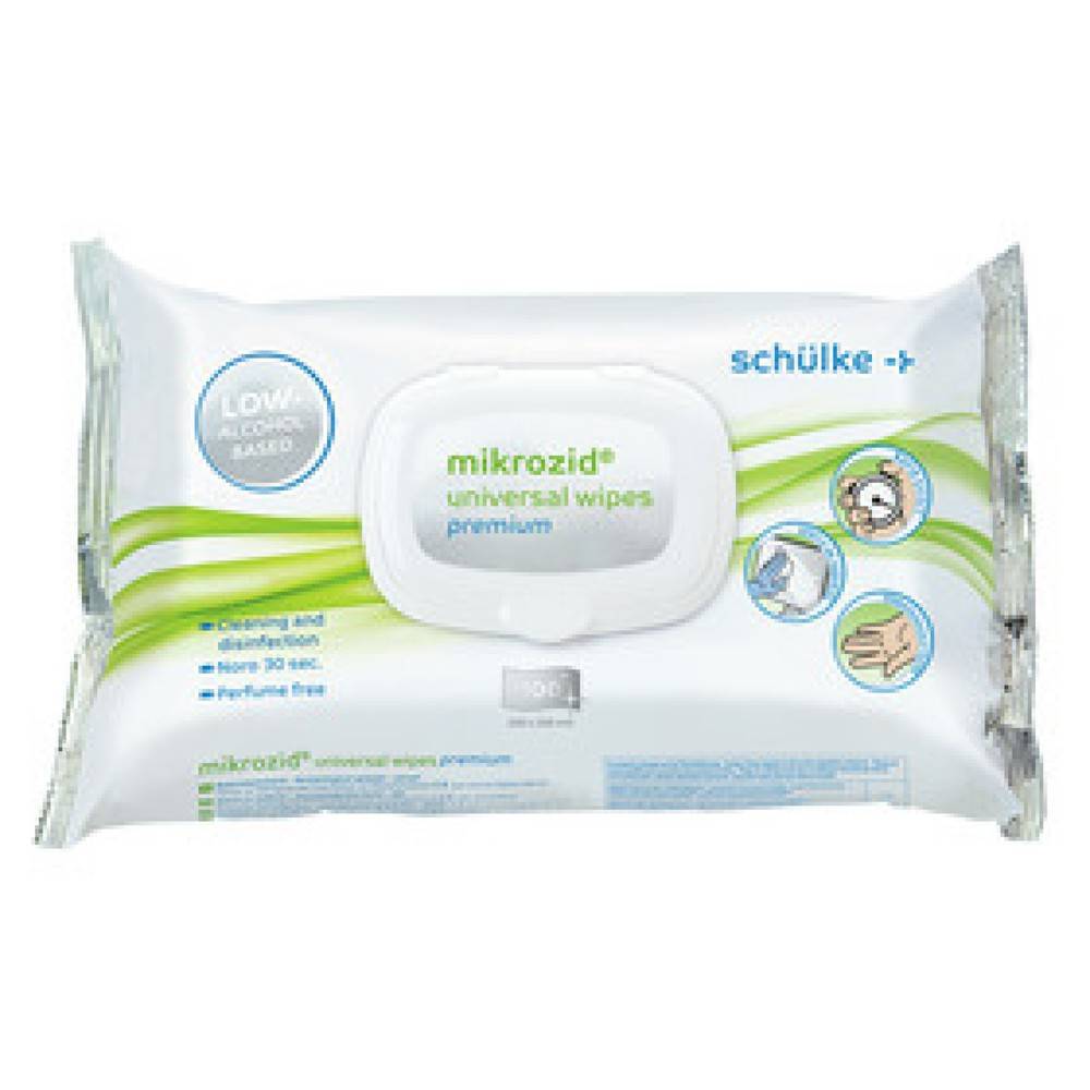 Schülke mikrozid universal wipes Desinfektionstücher, Inhalt: 100 Stüc-0
