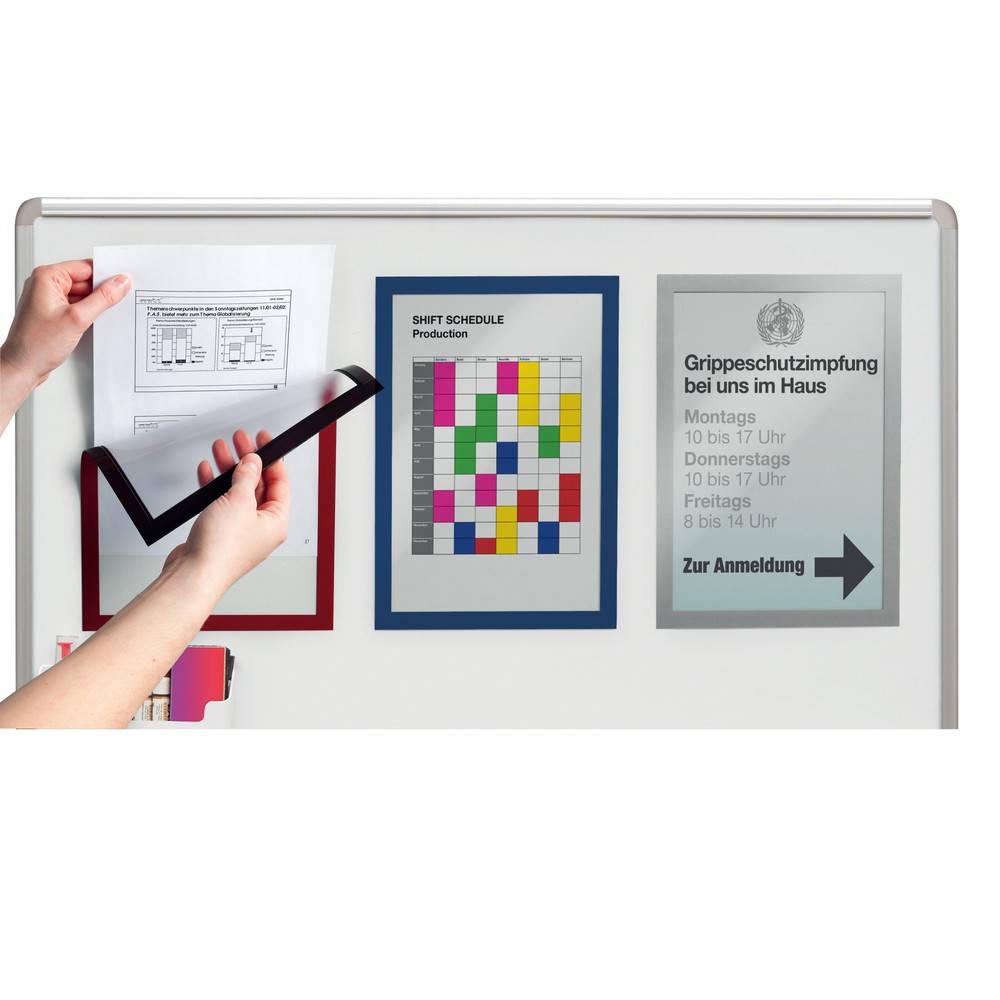 Magnetrahmen DURABLE DURAFRAME®, DIN A4, metallic silber