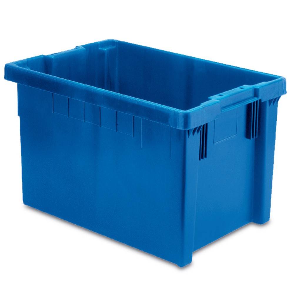 Drehstapelbehälter aus Polypropylen, 65 Liter, grau-1