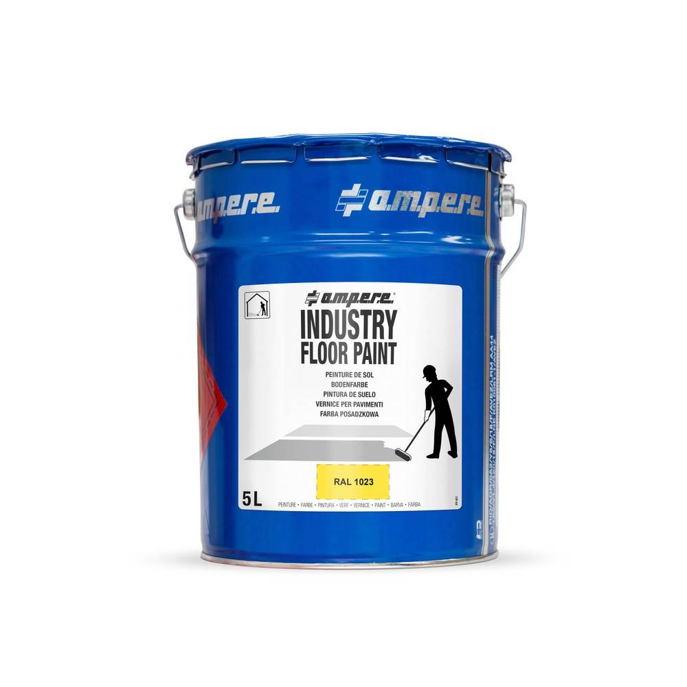 A.M.P.E.R.E. Bodenmarkierungsfarbe Traffic Floor Paint, 5 l, gelb-0