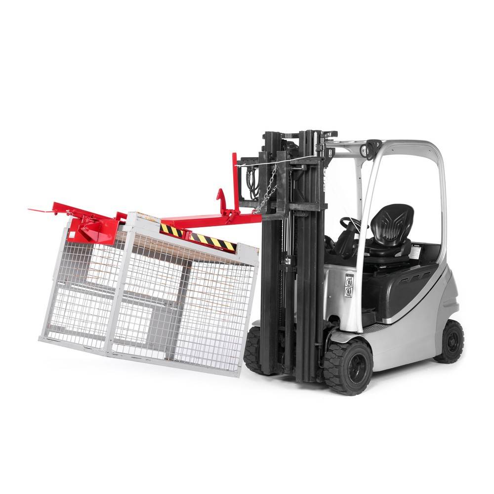 RR Industrietechnik Gitterboxwender 570x1640x450mm 450kg Tragkraft RAL 3000 Feuerrot-1