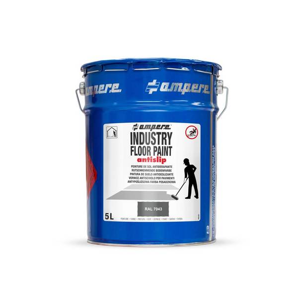 A.M.P.E.R.E. Bodenmarkierungsfarbe Traffic Floor Paint antislip, 5 l,