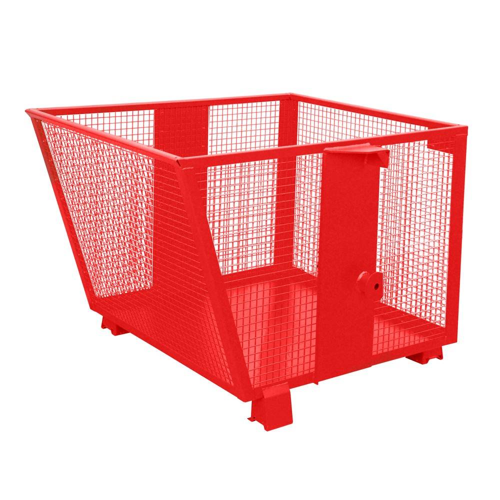 Bauer® Kippbehälter mit Gitterwänden, lackiert, Volumen 0,9 m³-0