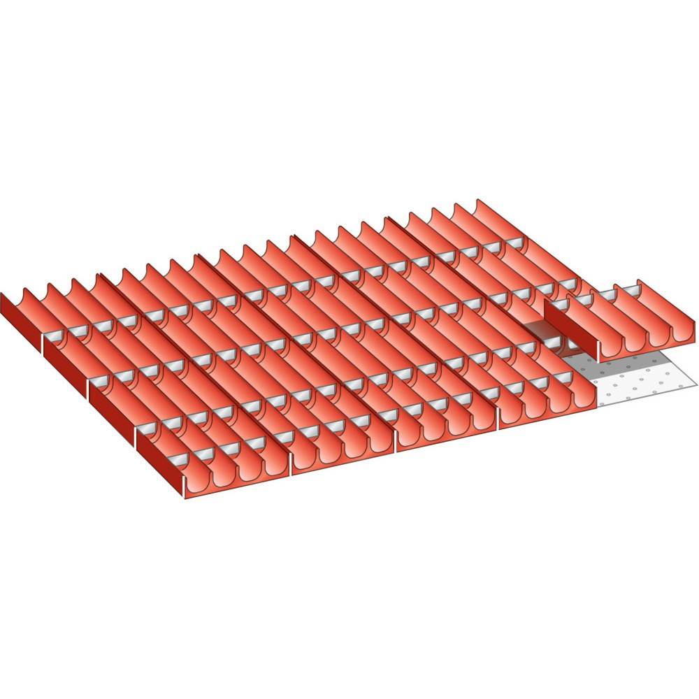 LISTA Set Mulden 45x36E, (BxTxFH) 765x612x50mm, 100-teilig-1