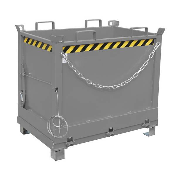 Bauer® Klappbodenbehälter, 3-fach stapelbar, lackiert, Volumen 0,75 m³