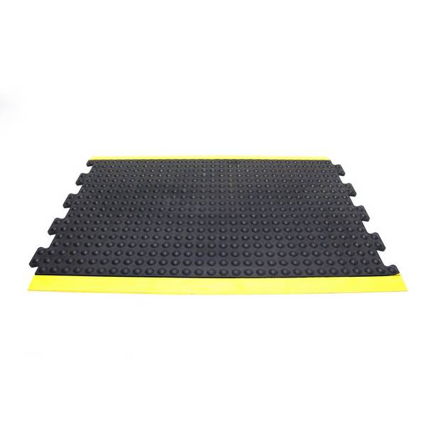 Anti-Ermüdungsmatte Bubblemat Naturkautschuk Mittelstück B60xL90 cm schwarz/gelb