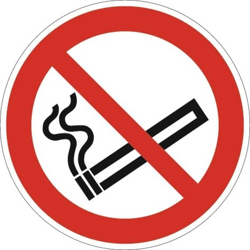 Verbotszeichen ASR A1.3/DIN EN ISO 7010 Rauchen verboten Folie-1