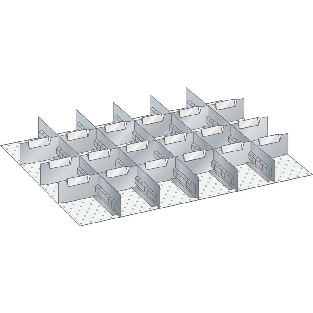 LISTA Set Schlitzwände und Trennbleche 36x27E, (BxT) 612x459, 5 Schlit-1