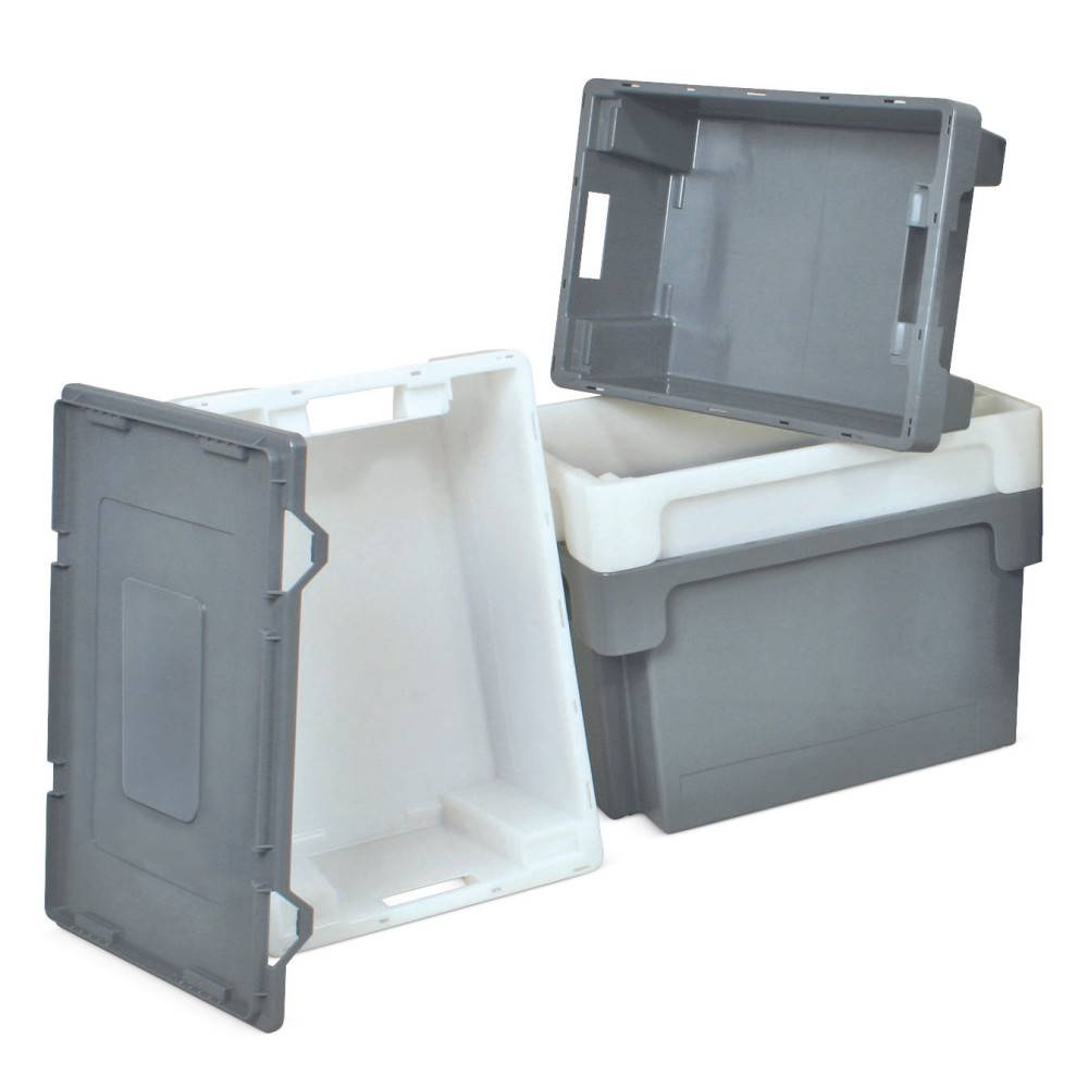Eurobox, Wände + Boden geschlossen, 60 Liter, grau-1