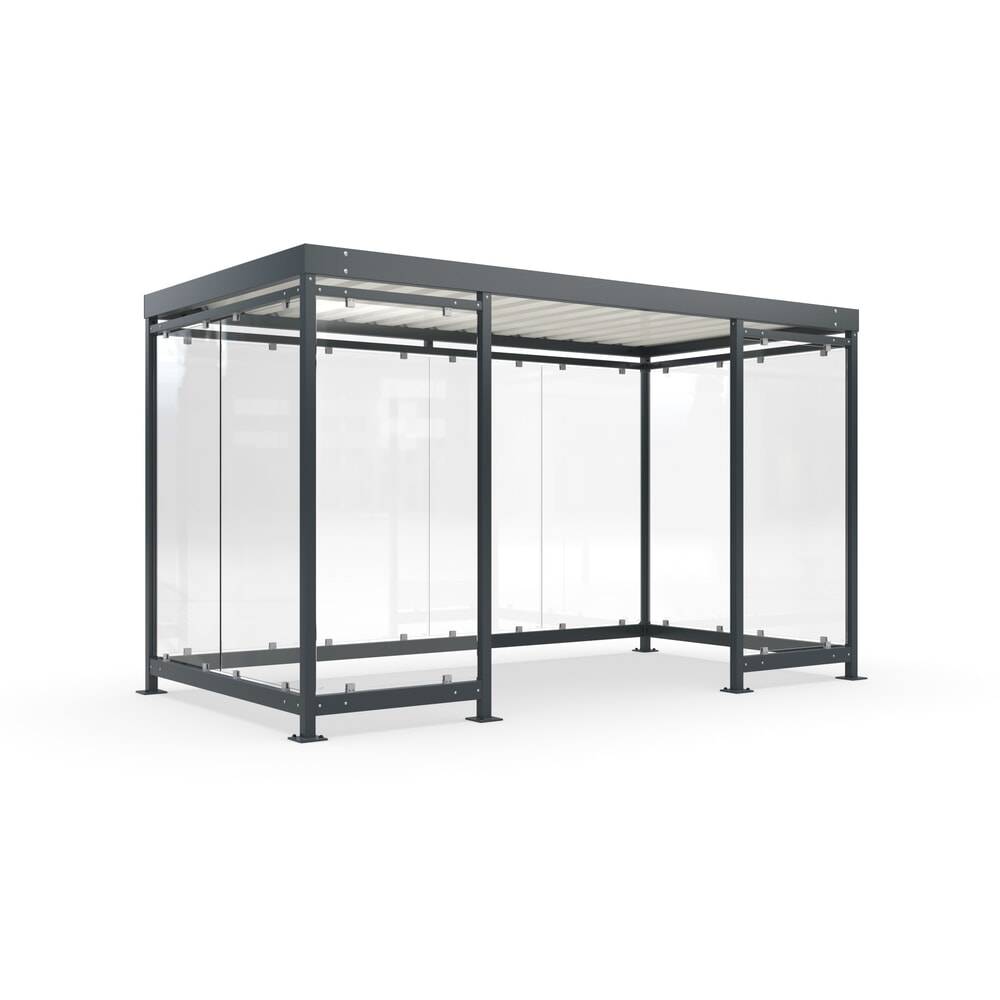 wsm® Raucherunterstand, Bausatz, für 9-10 Personen, 10 Elemente