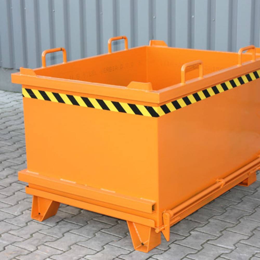 Klappbodenbehälter, 1000 kg, 300 Liter anthrazitgrau-3