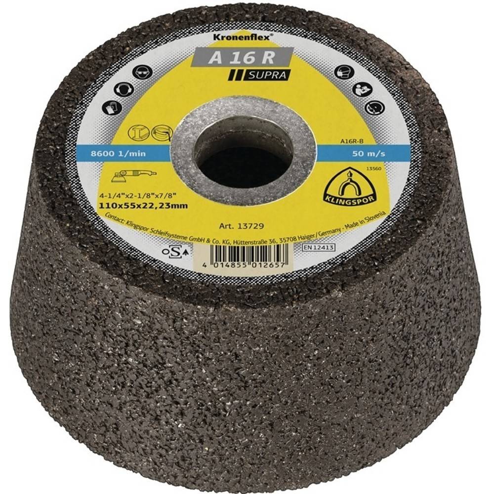 KLINGSPOR Schleiftopf A30 R 100/55mm STA 30 Bohr.22,23mm-0