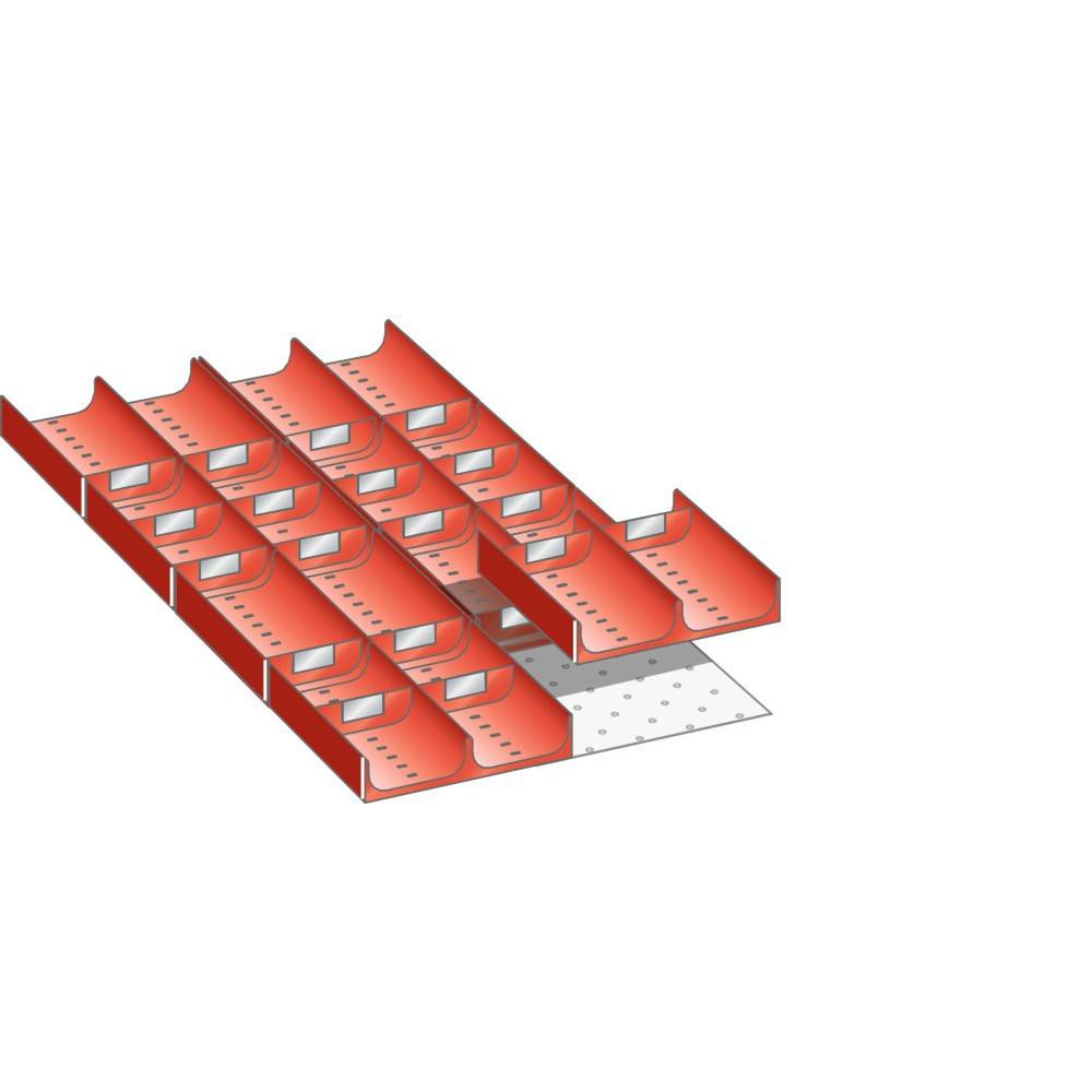 LISTA Set Mulden 18x36E, (BxTxFH) 306x612x50mm, 28-teilig-1