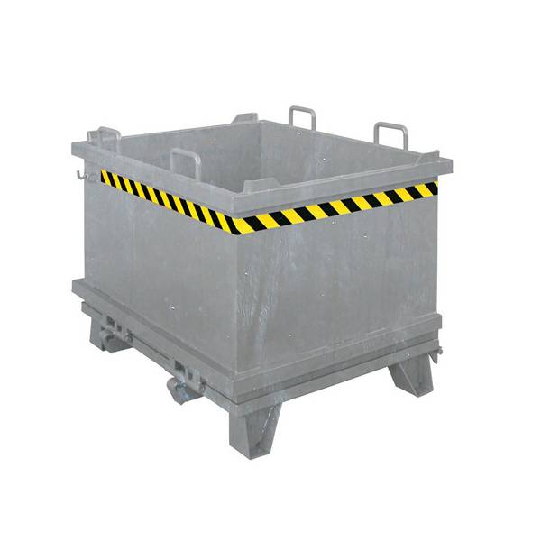 Klappbodenbehälter, 2000 kg, 1500 Liter feuerverzinkt