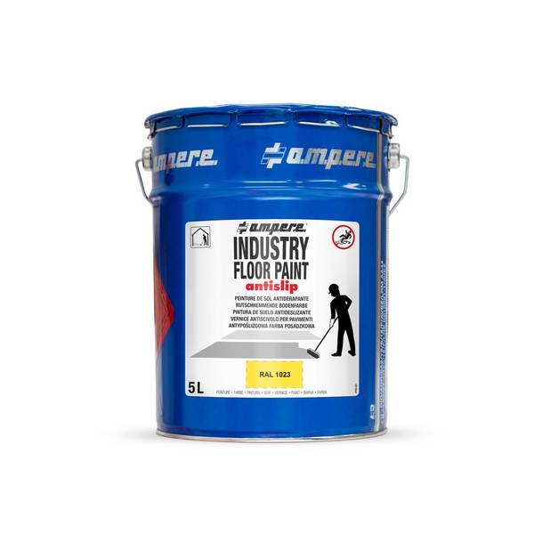 A.M.P.E.R.E. Bodenmarkierungsfarbe Traffic Floor Paint antislip, 5 l,