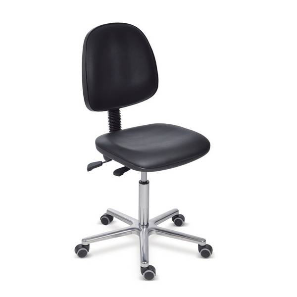 Arbeitsdrehstuhl Universal, Sitzhöhe 470-660 mm, Kunststoffbasis, Roll