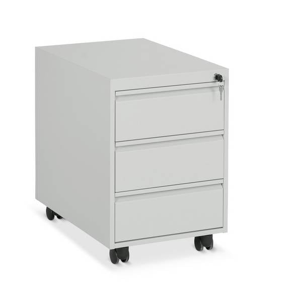 CEHA Rollcontainer mit Zylinderschloss + Zentralverriegelung, 3 Schubl