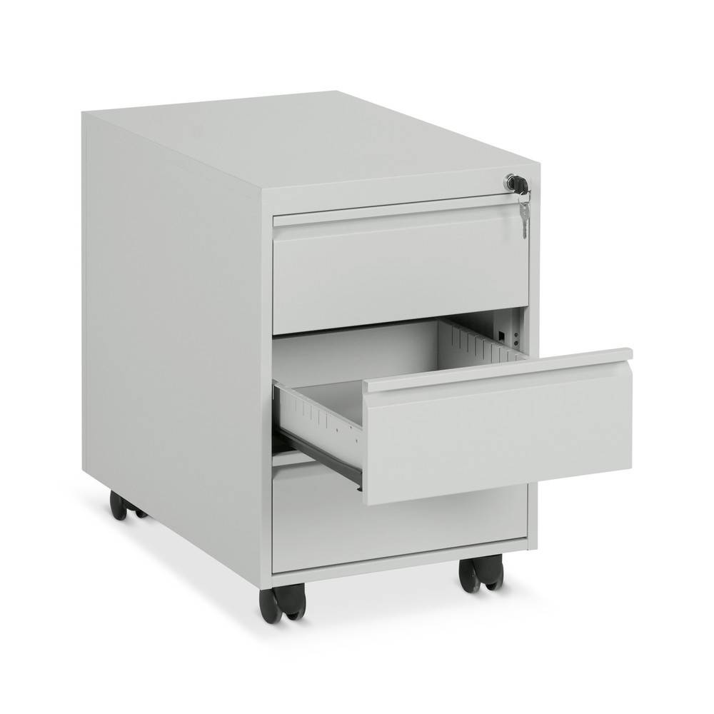 CEHA Rollcontainer mit Zylinderschloss + Zentralverriegelung, 3 Schubl-2