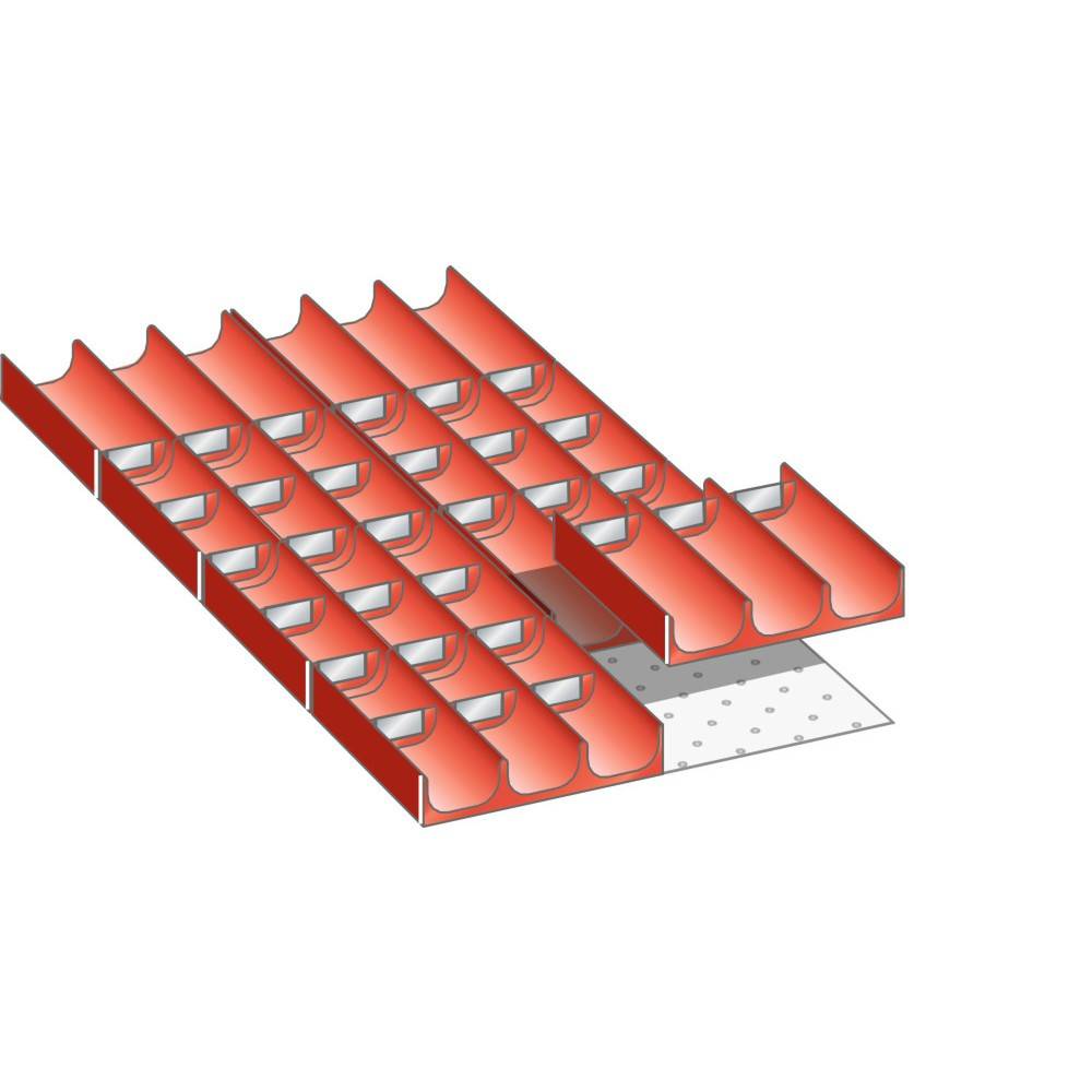 LISTA Set Mulden 18x36E, (BxTxFH) 306x612x50mm, 38-teilig-1