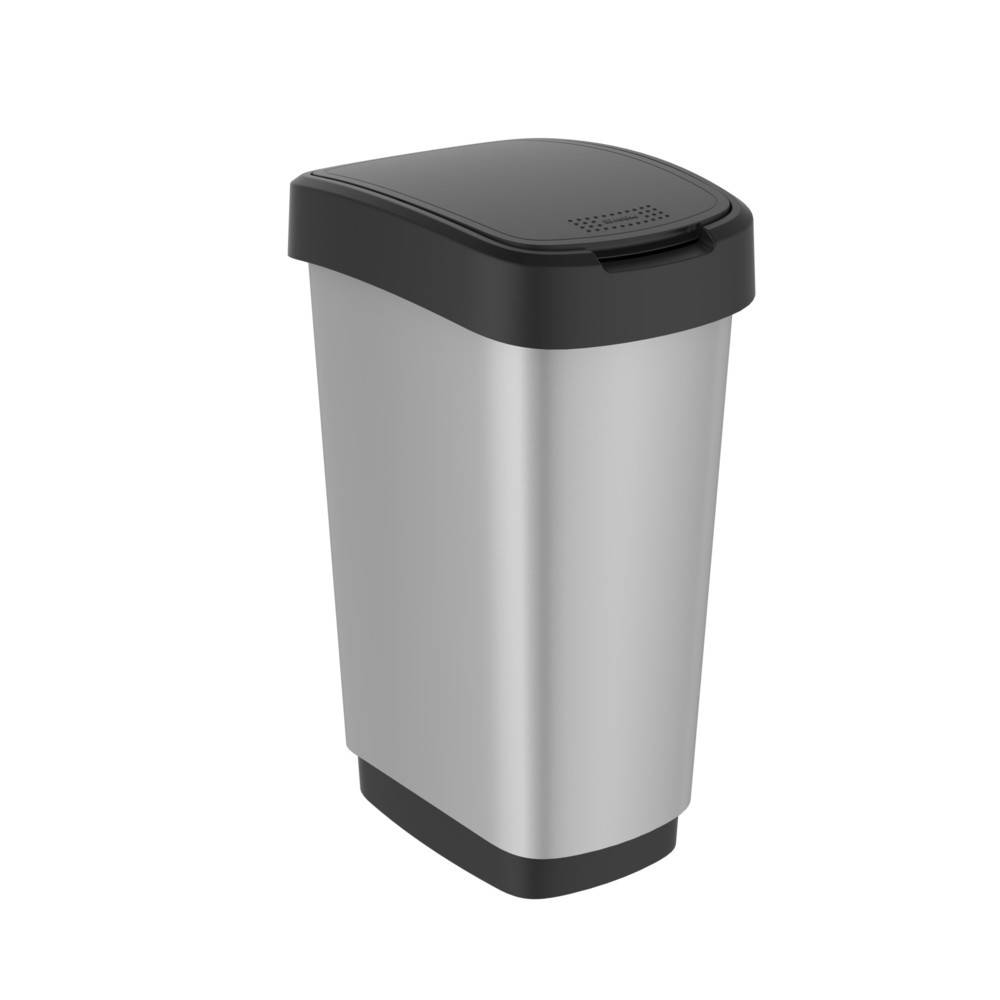 rothopro Abfalleimer TWIST Art, 50 l, metallic-0