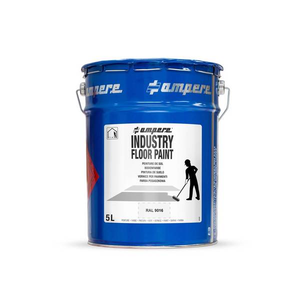 A.M.P.E.R.E. Bodenmarkierungsfarbe Traffic Floor Paint, 5 l, weiß