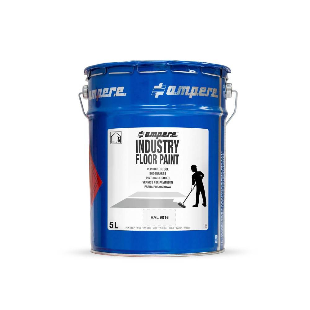 A.M.P.E.R.E. Bodenmarkierungsfarbe Traffic Floor Paint, 5 l, weiß-0