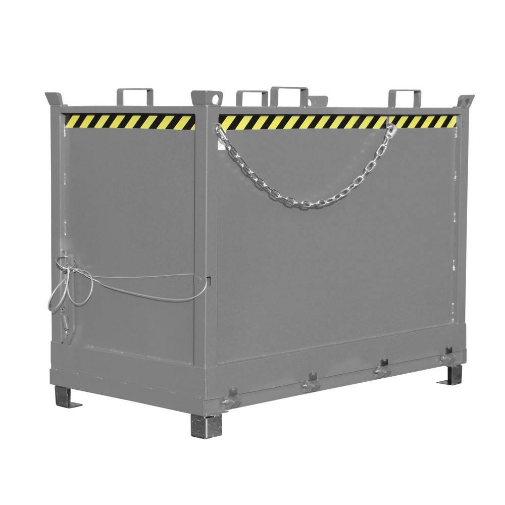 Bauer® Klappbodenbehälter, 3-fach stapelbar, lackiert, Volumen 2 m³-0