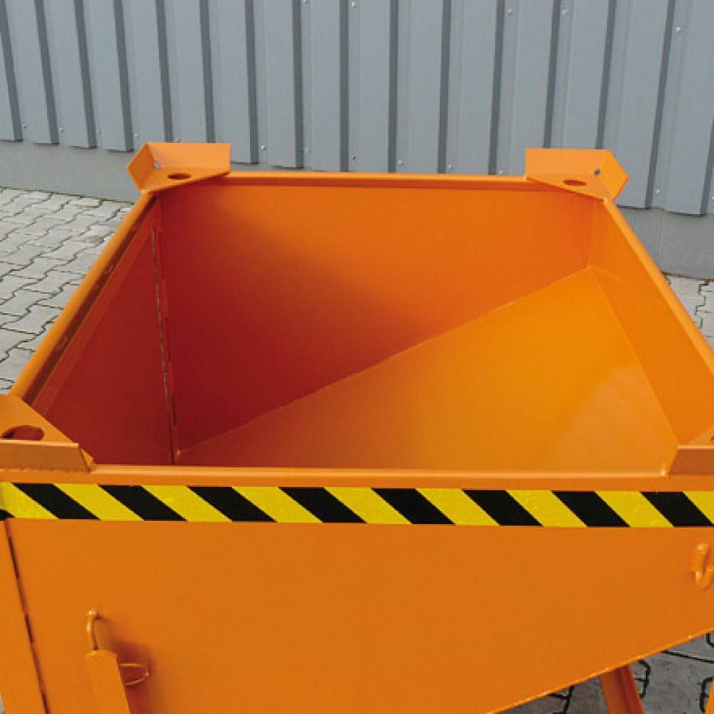 Silobehälter mit großflächiger Schüttklappe, 750 Liter feuerverzinkt-4