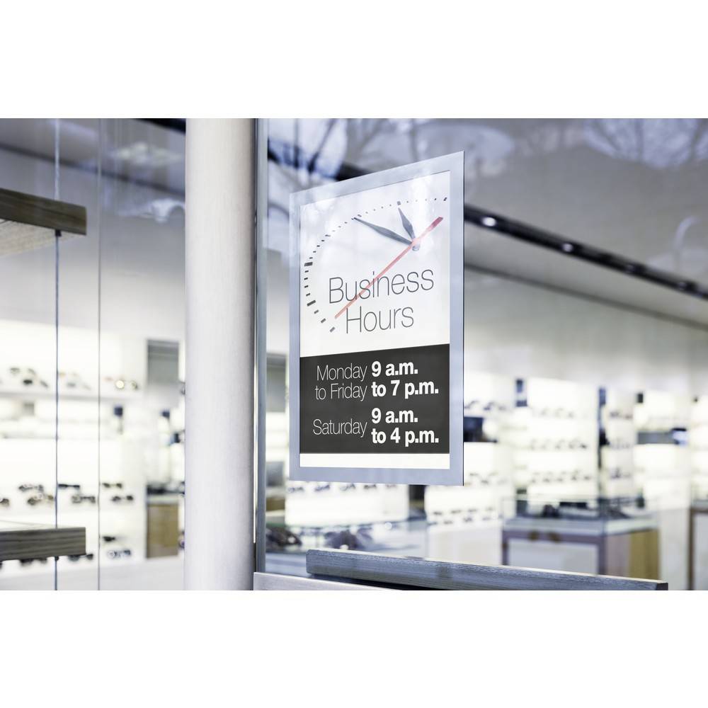 DURABLE Info-Rahmen DURAFRAME® SUN A4, Rahmen für Schaufenster, silber-1