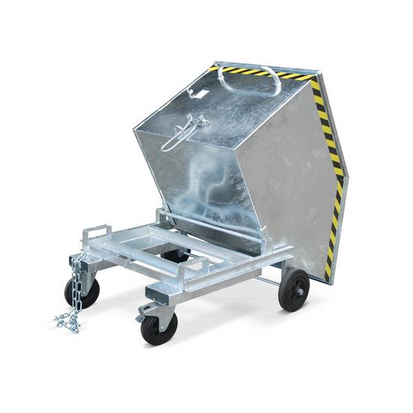 Bauer® Kastenwagen kippbar, mit Fahrwerk + Gabeltaschen, verzinkt, TK