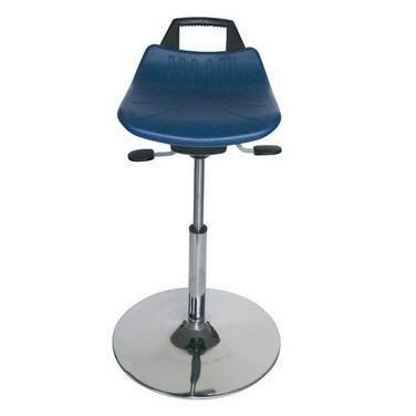 HEMMDAL Hocker Premium, PU-Sitz, Sitzhöhe 560-820 mm, Tellerfuß