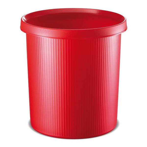 helit Papierkorb Office, 30 Liter, PE, rot