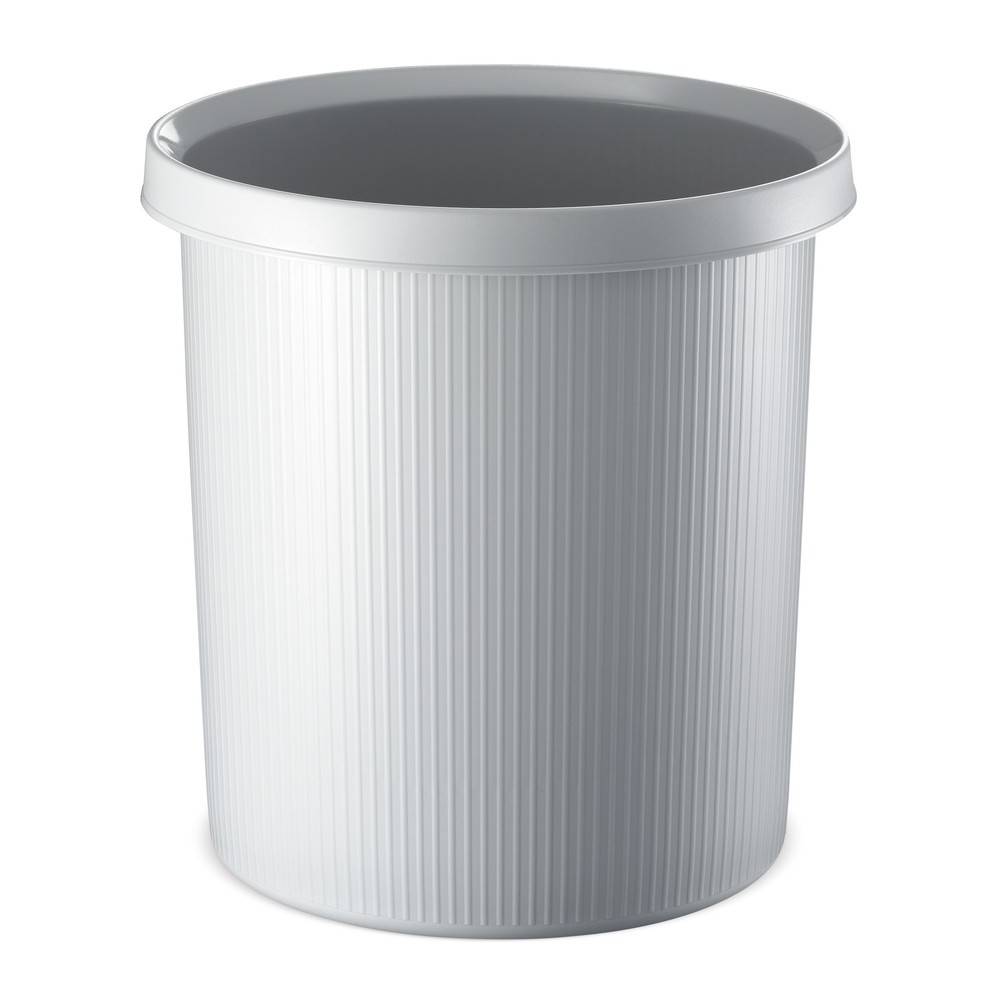 helit Papierkorb Office, 30 Liter, PE, grau-0