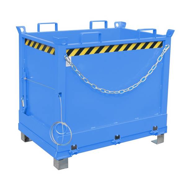Bauer® Klappbodenbehälter, 3-fach stapelbar, lackiert, Volumen 0,75 m³